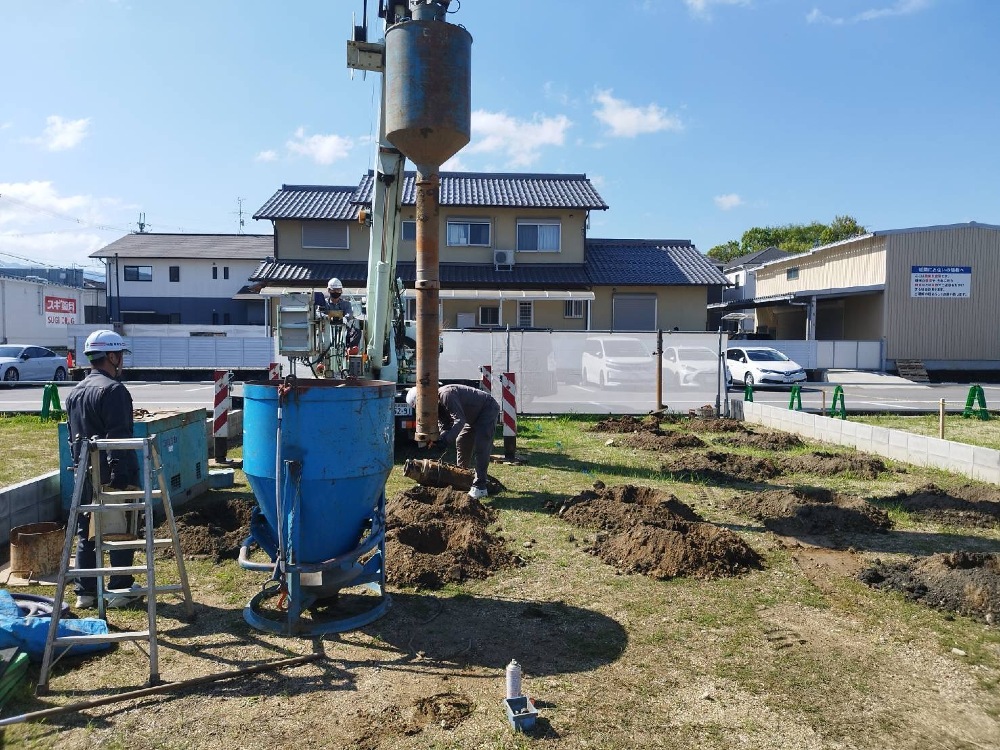 地盤補強工事👷‍♀️