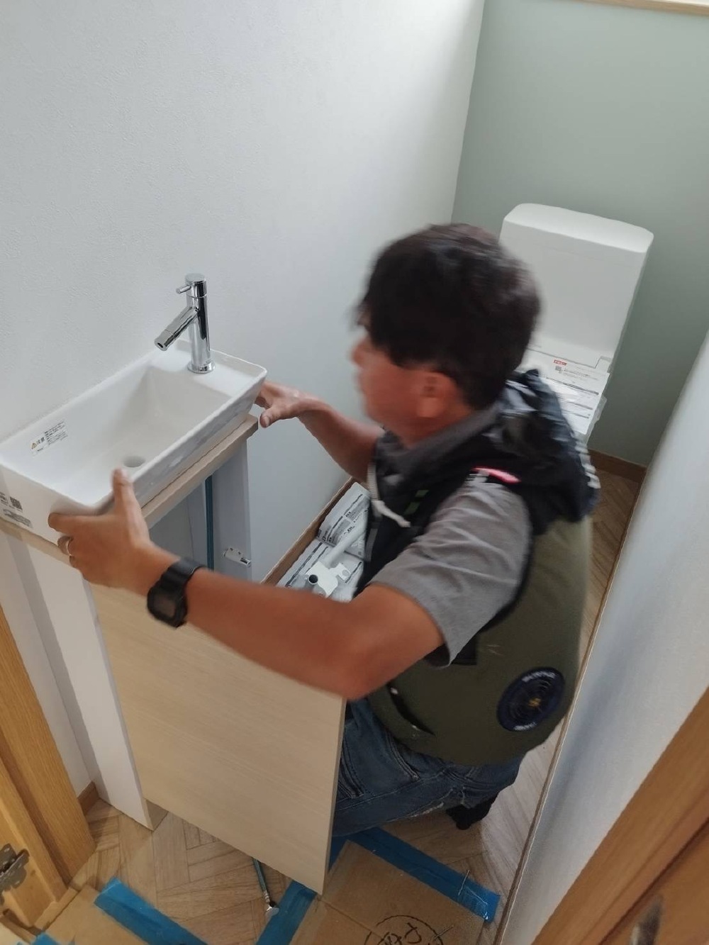 クロス工事、水道工事👷